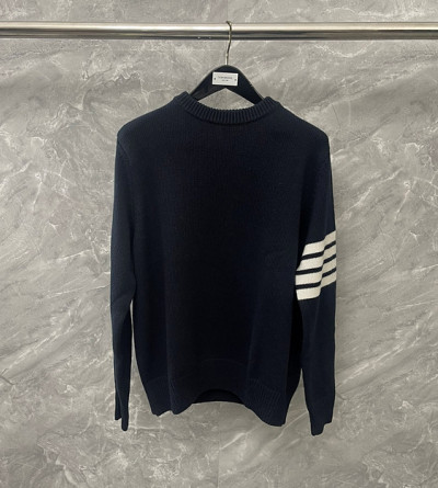 톰브라운 순모 풀오버 라운드넥 니트