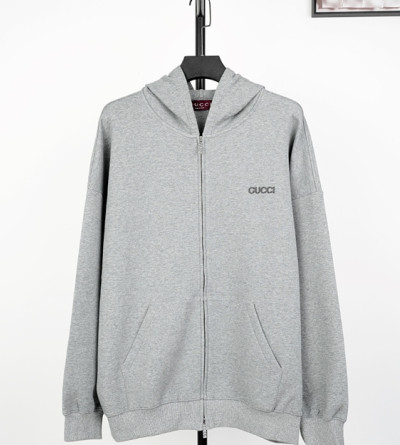 구찌 스몰 레터링 집업 후드