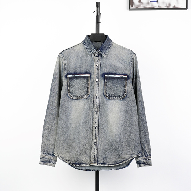 디올 포켓 데님 셔츠