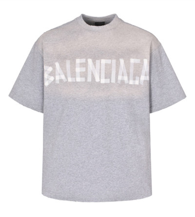 발렌시아가 테이프 프린트 반팔