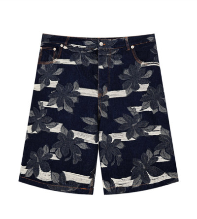 구찌 자카드 데님 반바지