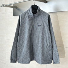 발렌시아가 체크 집업 자켓