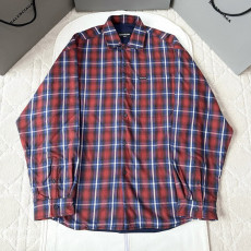 발렌시아가 체크 셔츠