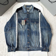 발렌시아가 패치 워싱 데님 자켓