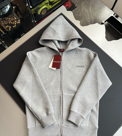 구찌 스몰 로고 집업 후드