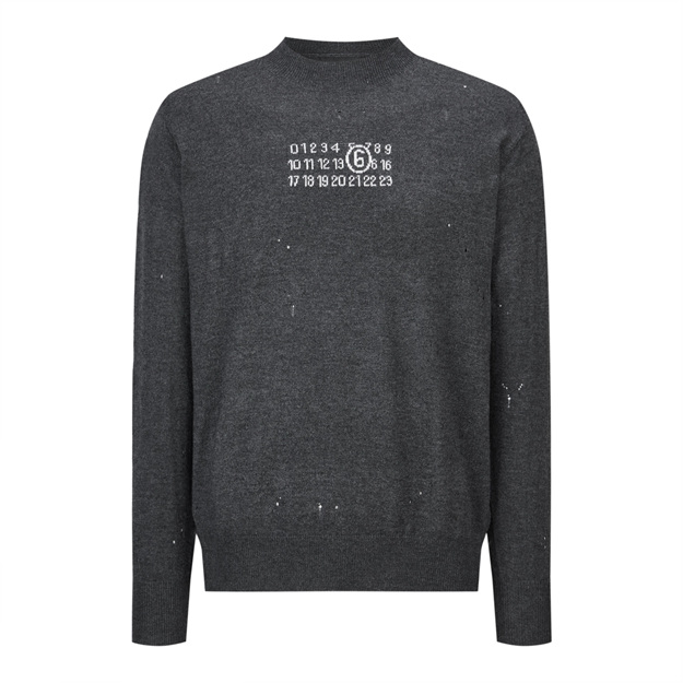 메종마르지엘라 M6 펀칭 자카드 니트