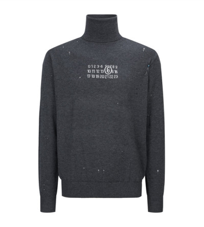 메종마르지엘라 M6 펀칭 폴라 니트