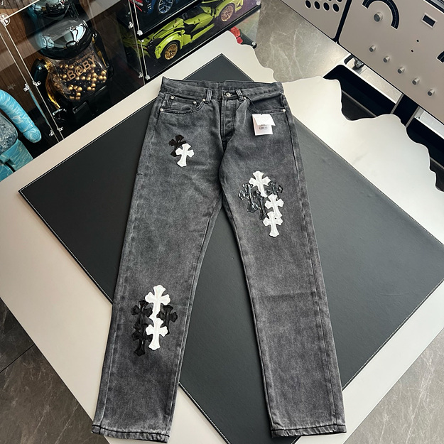 크롬하츠 패치 데님 팬츠