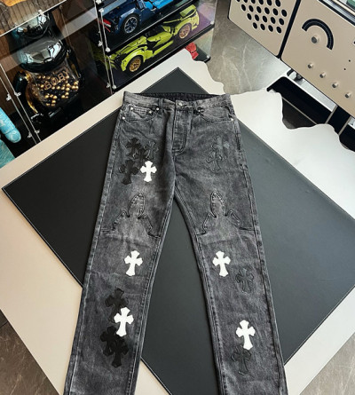 크롬하츠 패치 데님 팬츠