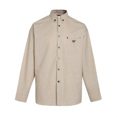 프라다 린넨 긴팔 셔츠