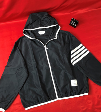 톰브라운 직조 집업 후드