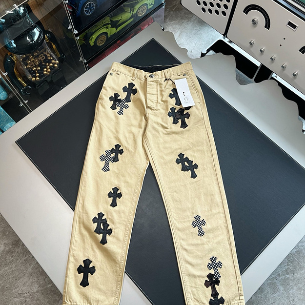 크롬하츠 패치 면 팬츠