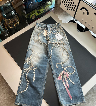 아크네스튜디오 프린팅 데님 팬츠