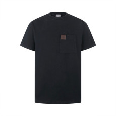 디올 가죽 로고 반팔