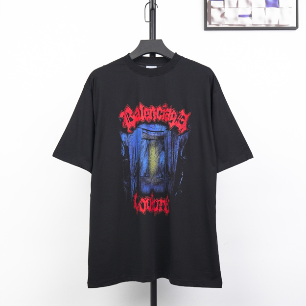 발렌시아가 프린팅 반팔